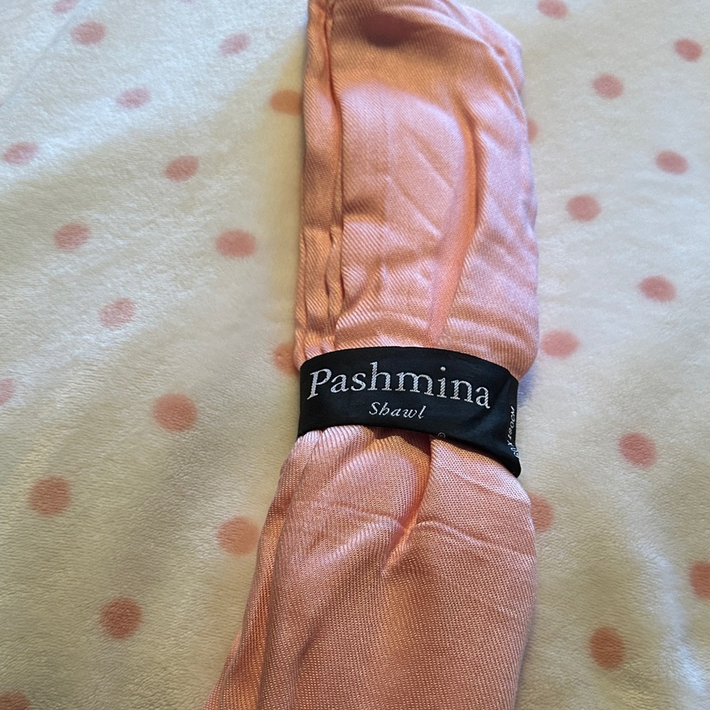 Pashmina Coral Shawl
